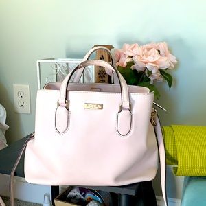 Pale pink kate spade bag